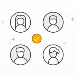 Skilled Insurance Experts Icons